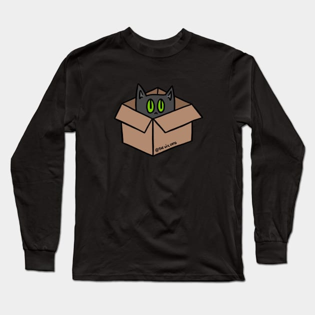 Cardboard Love Long Sleeve T-Shirt by The Vix Cats